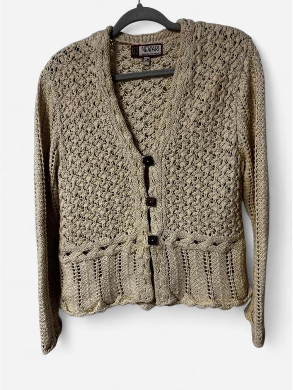 Newari Hand Knit in Nepal Cardigan
